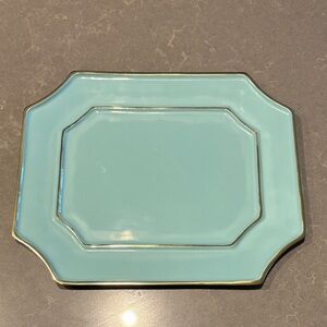 Elegant Platter with Gold Trim